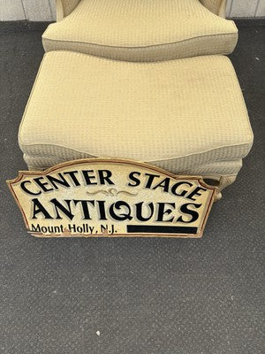 66694   CENTURY Furniture Louis XV Chair with  Stool