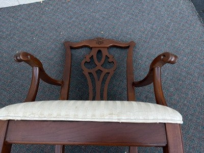 67163 Set of 8 Mahogany SUMTER Cabinet  Dining Chair s