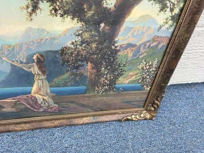 66781 R Atkinson Fox ??  DAWN  Print in Picture Frame CHICAGO