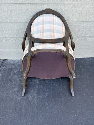 58515 Pair French Country Bergere Armchair Chairs