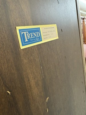 57046 TREND Mahogany Grandfather Clock Good Working Condition.