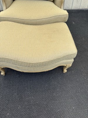 66694   CENTURY Furniture Louis XV Chair with  Stool