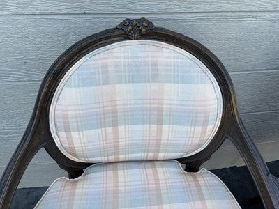 58515  Pair French Country Bergere Armchair Chairs