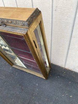 66543    Gold Decorator Whatnot Wall Shelf Spoon Holders on Back