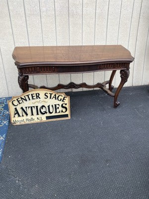 66609 Antique French Country Flip Top Dining Table Console Sofa Table