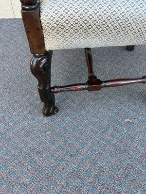 66083 PAIR Antique Throne Armchair Chair s