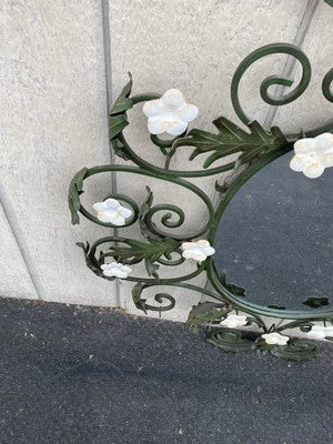 66532 Metal Mid Century Modern Metal Decorator Mirror