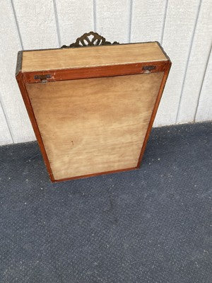 66543    Gold Decorator Whatnot Wall Shelf Spoon Holders on Back