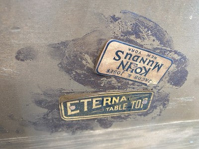 66527   Custom Hand Made ETERNA Console Library Table Stand KON MUNDUS  New York