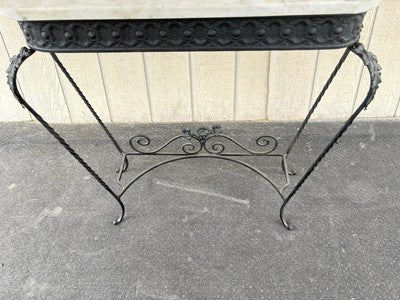 66803 Marble Top Console Table Sideboard Server