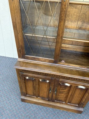 66953 Maple ETHAN ALLEN Curio China Cabinet Bookcase