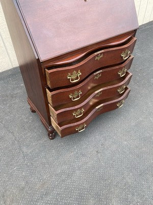 66491 JASPER Furniture Bubble Glass Secretary Desk w/ Bookcase Top