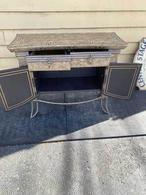 66137 Modern Console Hall Table with Mirror