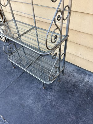 61594 QUALITY MADE  Iron Kitchen Bakers Rack