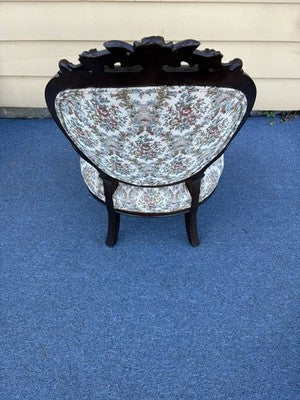 65317 Antique Walnut Victorian Armchair Chair
