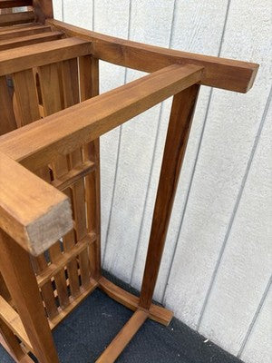 66872   BROYHILL Teak Settee Bench Chair