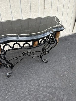 66849 Super Quality Marble Top Console Table Hall Stand Sideboard Server