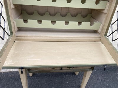 66541 Rustic Primitive Wine Rack Kitchen cabinet