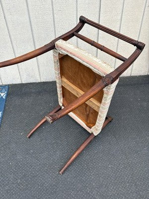 66886 Mahogany Vanity Bench Stool