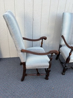66083 PAIR Antique Throne Armchair Chair s