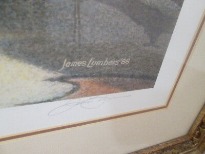 56799 JAMES LUMBERS "DOUBLE TROUBLE" Framed Pencil Signed #'d Print
