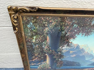 66781 R Atkinson Fox ??  DAWN  Print in Picture Frame CHICAGO