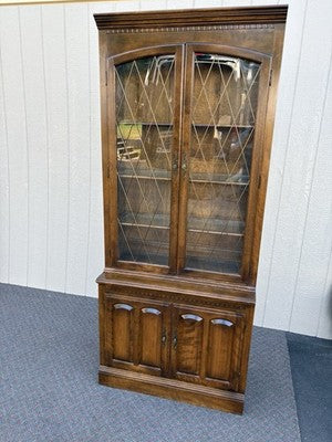 66953 Maple ETHAN ALLEN Curio China Cabinet Bookcase