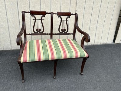 66826 Mahogany Settee Loveseat Couch Chair