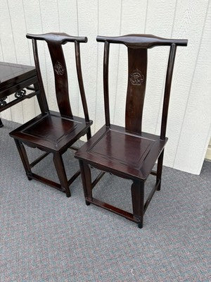 67061 Oriental Dining Table with 4 Side Chairs Table 36" x 36" x 28"H