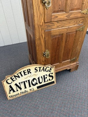 67053 Antique Victorian Oak Side By Side Desk Bookcase