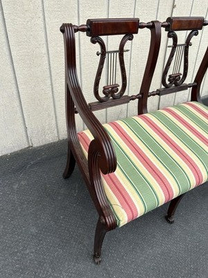 66826 Mahogany Settee Loveseat Couch Chair