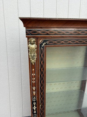 66959 Louis XV Curio China Cabinet with Bronze Ormalu