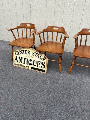 67120 Set 4 Solid Maple Dining Armchair s Chair s