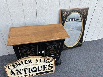 67128 ETHAN ALLEN Storage Cabinet Chest with Mirror