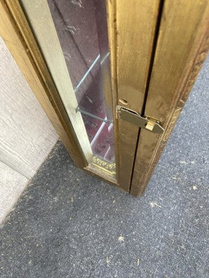 66543    Gold Decorator Whatnot Wall Shelf Spoon Holders on Back