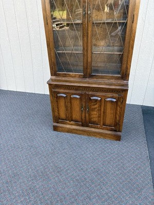 66953 Maple ETHAN ALLEN Curio China Cabinet Bookcase