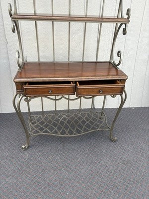 66994 Modern Baker Rack Kitchen Storage Cabinet