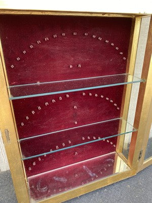 66543    Gold Decorator Whatnot Wall Shelf Spoon Holders on Back