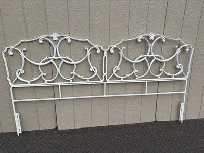 67185 KING Size Metal Decorator Headboard Bed