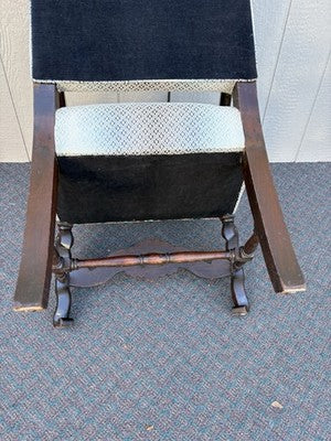 66083 PAIR Antique Throne Armchair Chair s