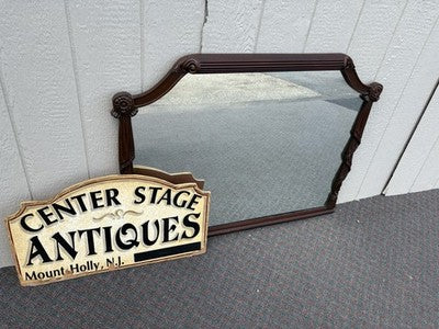 67029 Antique Mahogany Hand Made Mirror