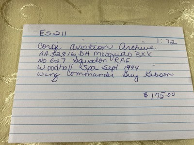 ES  211:  Corgi Aviation Archive AA32816 DH Mosquito BXX No 627 Squadron RAF