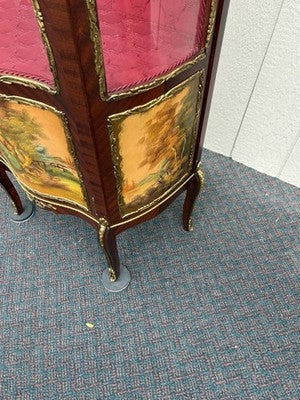 67087 Louis XV Curio China Cabinet with Bronze ormalu