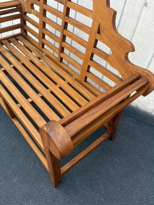 66872   BROYHILL Teak Settee Bench Chair