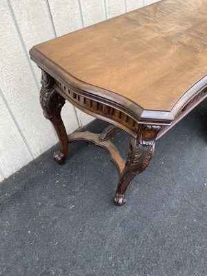 66609  Antique French Country Flip Top Dining Table Console Sofa Table