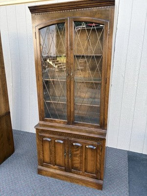 66953 Maple ETHAN ALLEN Curio China Cabinet Bookcase