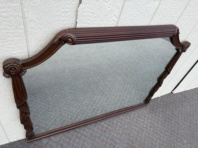 67029 Antique Mahogany Hand Made Mirror