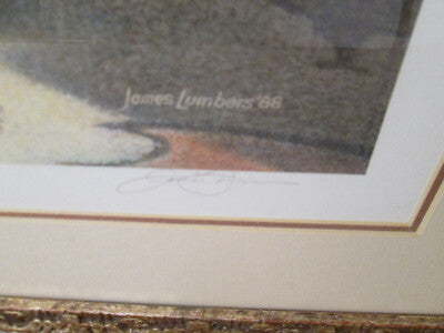 56799 JAMES LUMBERS "DOUBLE TROUBLE" Framed Pencil Signed #'d Print
