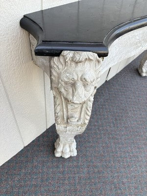 66960 Antique Victorian Oak Fireplace Mantle Mantel with Lion Heads