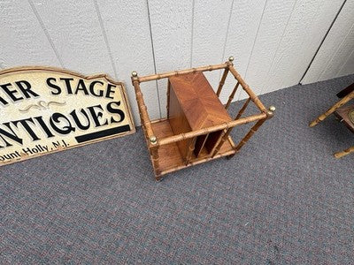 67041 Bamboo Magazine Rack Book Stand